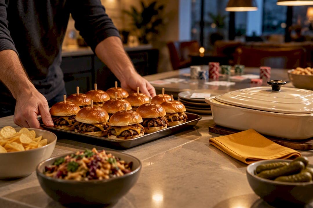Make Ahead Poker Night Food for Hosts: One Hand Snacks, One Main