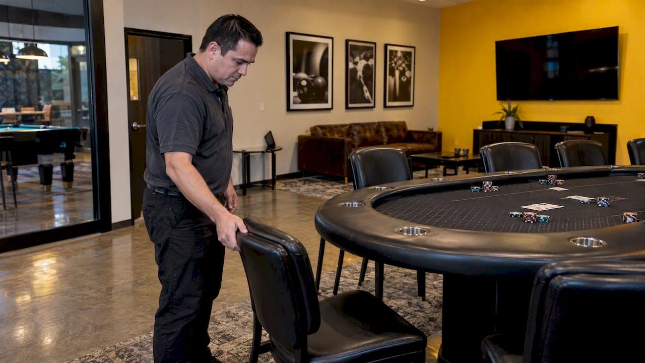 Rent a Poker Room: Three Feet of Clearance Hosts Often Miss